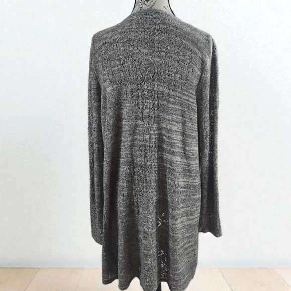 Knox Rose Charcoal‎ Open-Front Cardigan - Picture 2 of 6